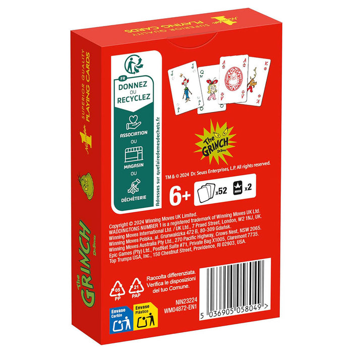 The Grinch Waddingtons Number 1 Playing Cards