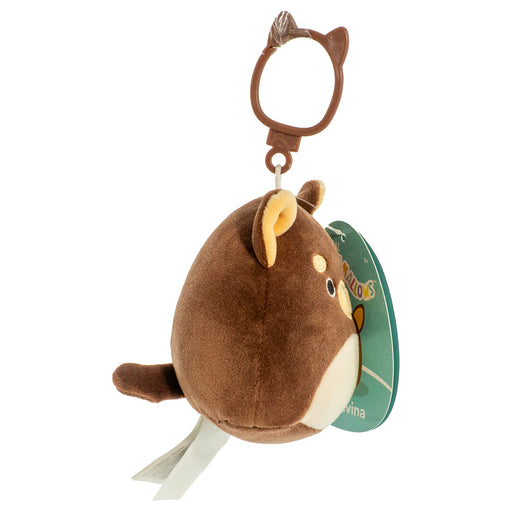 Squishmallows Barkevina 3.5" Mini Clip-On Plush