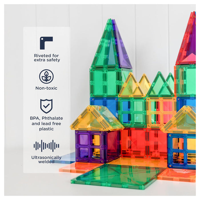 Connetix Magnetic Tiles Rainbow Creative Pack 102 Pieces