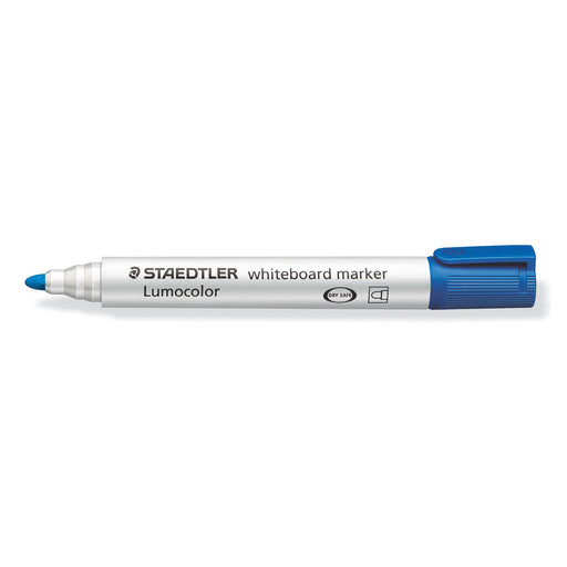 Staedtler Lumocolor Whiteboard Blue Bullet Tip Marker