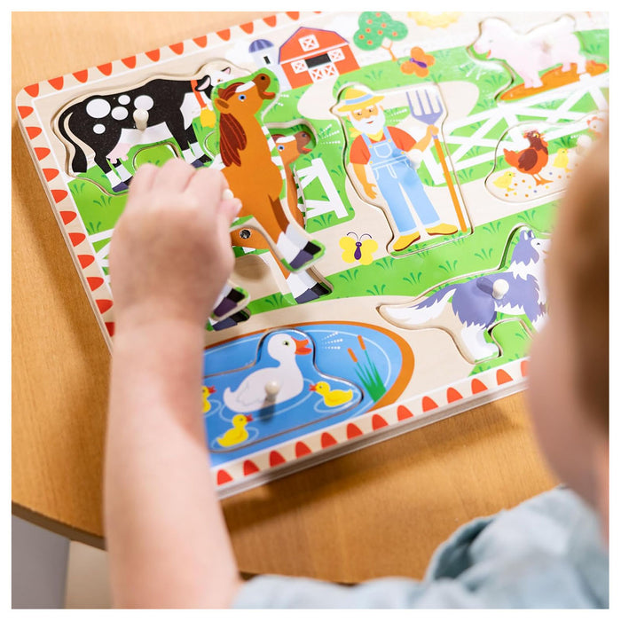 Melissa & Doug Old MacDonald's Farm Sound Puzzle (English version)