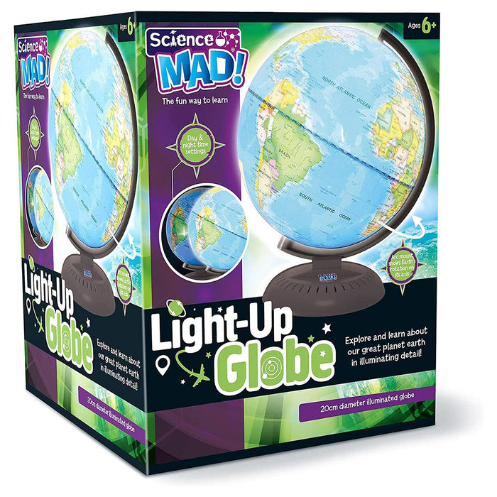 Science Mad Light-Up Globe 20cm