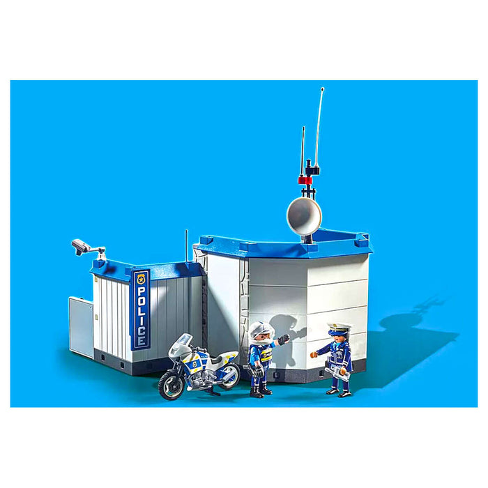 Playmobil City Action Police Prison Escape with Motorcycle Playset