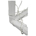 Kickmaster 6ft Football Goal 67mm UPVC Frame