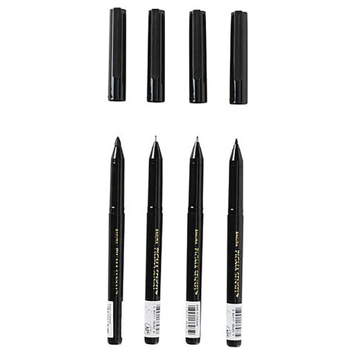 Sakura Pigma Sensei Manga Set 4 Sizes, Black