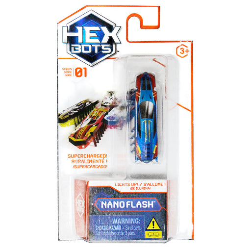 Hex Bots Nano Flash 01 Blue & Yellow Mini Robot Bug