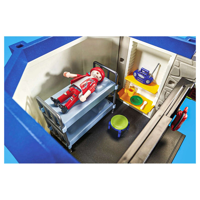 Playmobil City Action Police Prison Escape with Motorcycle Playset