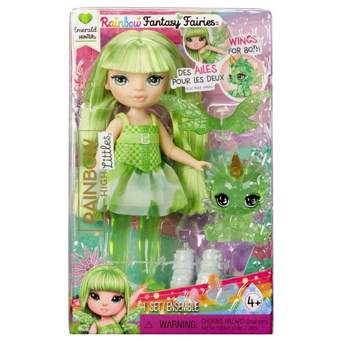 Rainbow High Littles: Rainbow Fantasy Fairies Emerald Hunter Doll