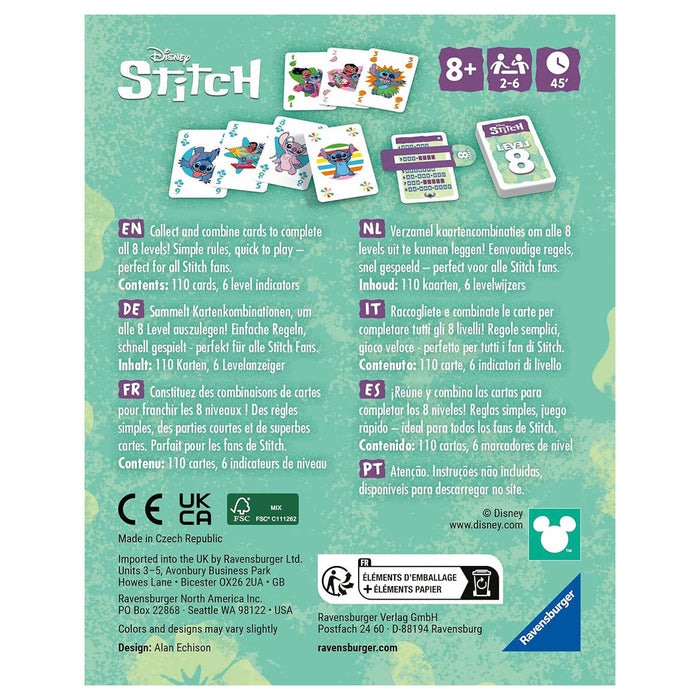 Ravensburger Disney Stitch Level 8 Card Game