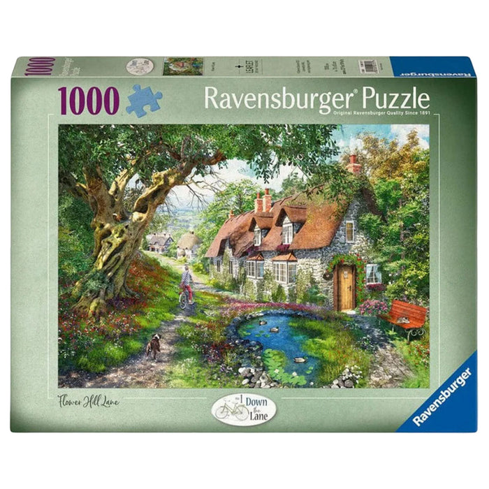 Ravensburger Down the Lane No.1 Flower Hill Lane 1000 Piece Jigsaw Puzzle