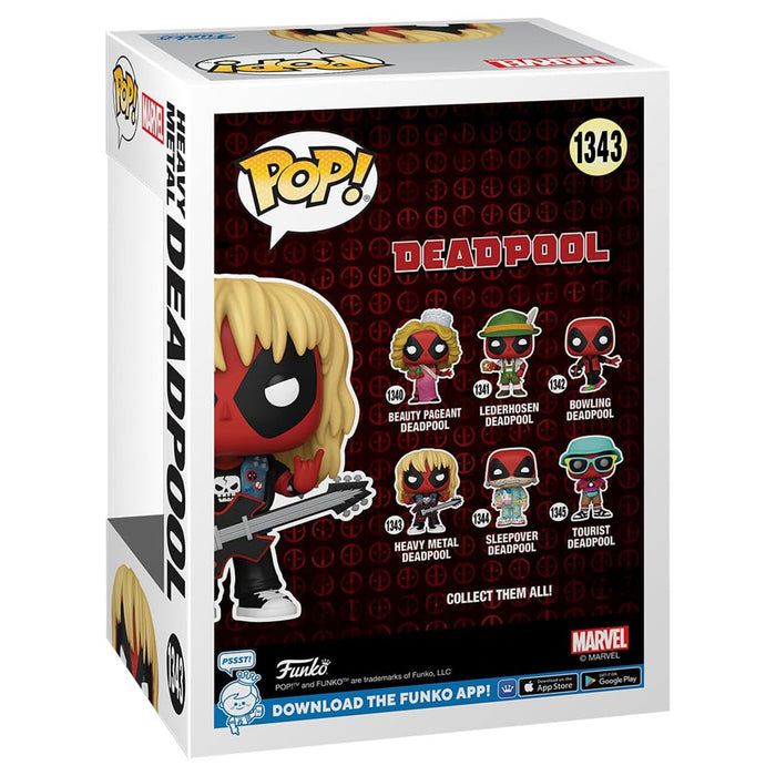 Funko Pop! Marvel: Deadpool: Heavy Metal Deadpool Bobblehead Figure #1343