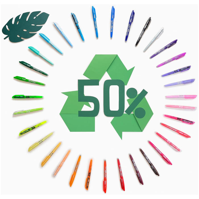  Pilot FriXion Ball Erasable Gel Ink Rollerball Black/Red/Green,Violet/Pink Pens (5 Pack)