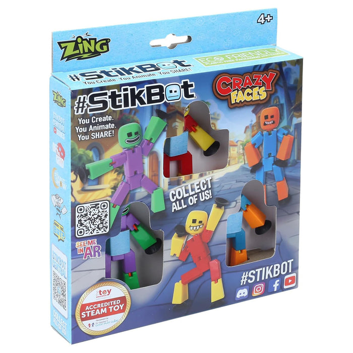 StikBot Crazy Faces Figures (3 Pack)