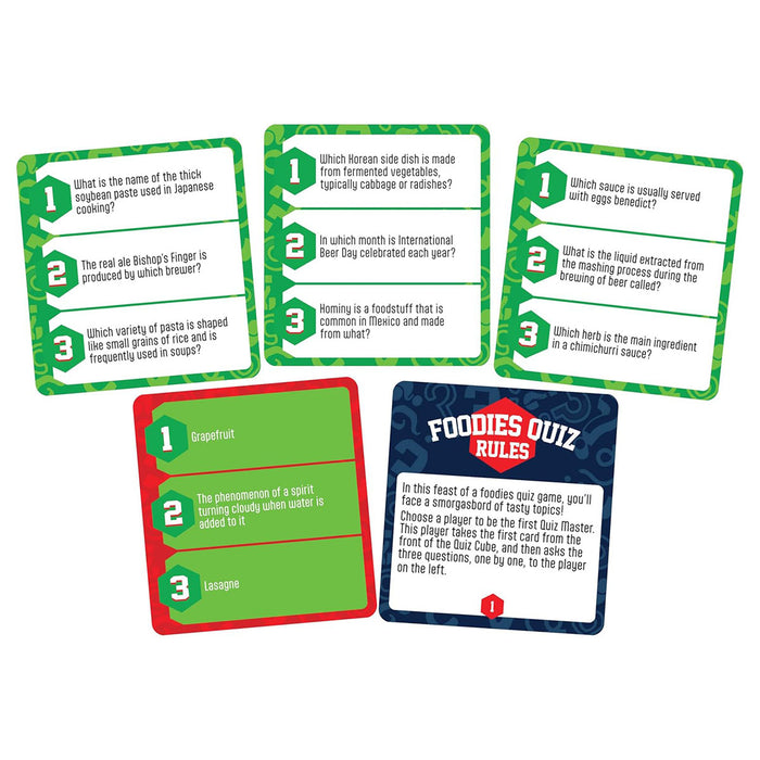 Quiz Cube Foodies Card Game