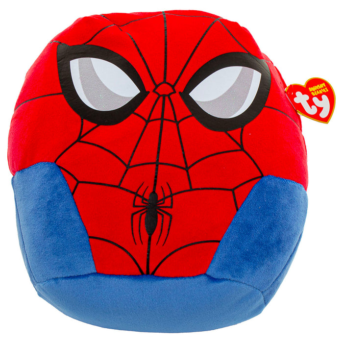 Ty Marvel Spider-Man Squishy Beanie 10" Plush