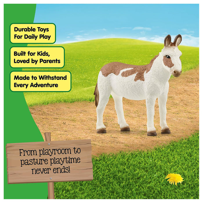 Schleich Farm World American Spotted Donkey Figure