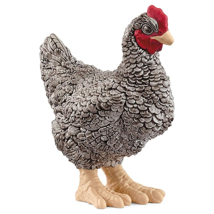 Schleich Farm World Plymouth Rock Chicken Figure