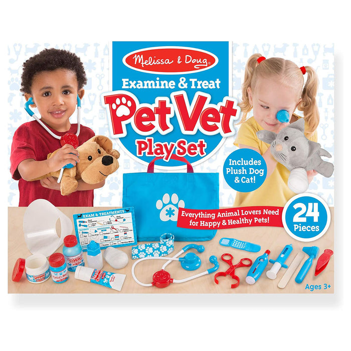 Melissa & Doug Examine & Treat Pet Vet Playset 