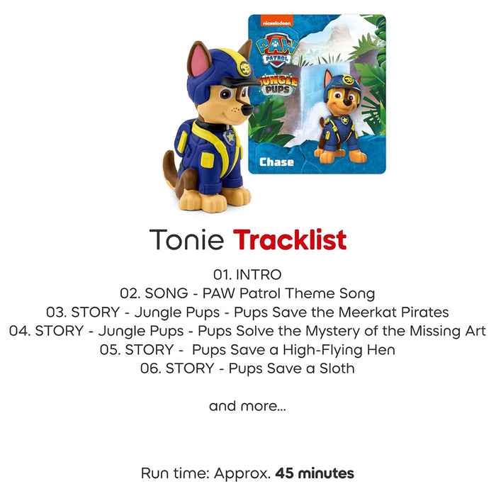 Tonies Toniebox PAW Patrol Jungle Pups: Chase Audio Figure