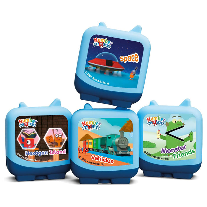 Tonies Toniebox Blue Zoo: Numberblocks Audio Cube (4 Pack)