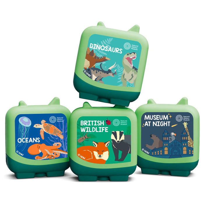 Tonies Toniebox Natural History Museum: Discovery Crew Audio Cube (4 Pack)