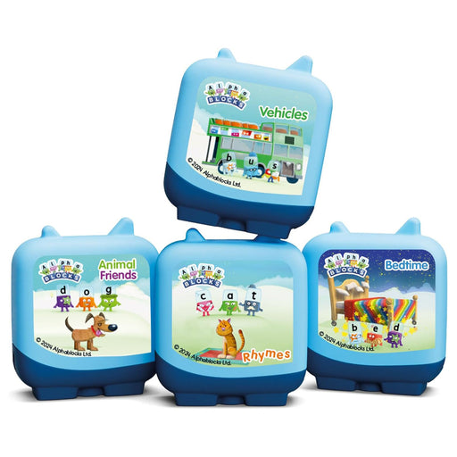 Tonies Toniebox Blue Zoo Alphablocks Audio Cube (4 Pack)