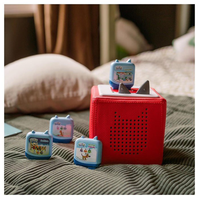 Tonies Toniebox Blue Zoo Alphablocks Audio Cube (4 Pack)