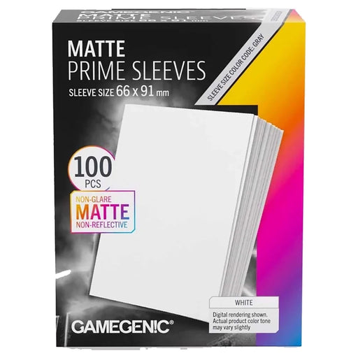 Gamegenic Matte Prime Sleeves White 66 x 91mm (100 Pack)