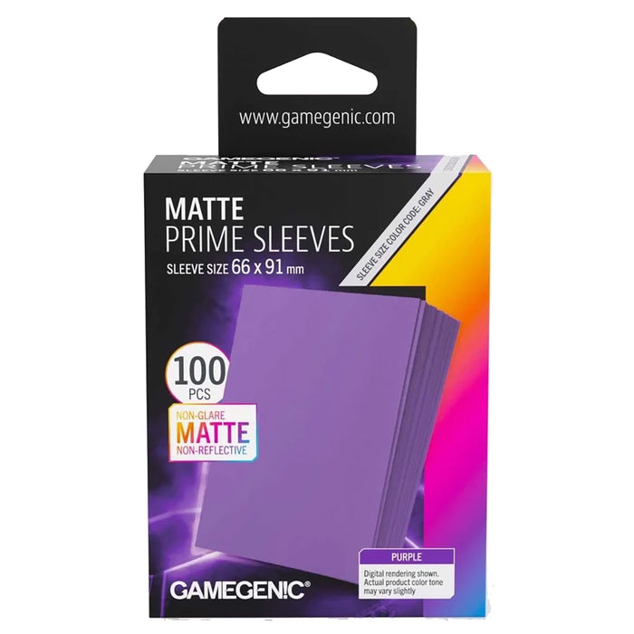 Gamegenic Matte Prime Sleeves Purple 66 x 91mm (100 Pack)