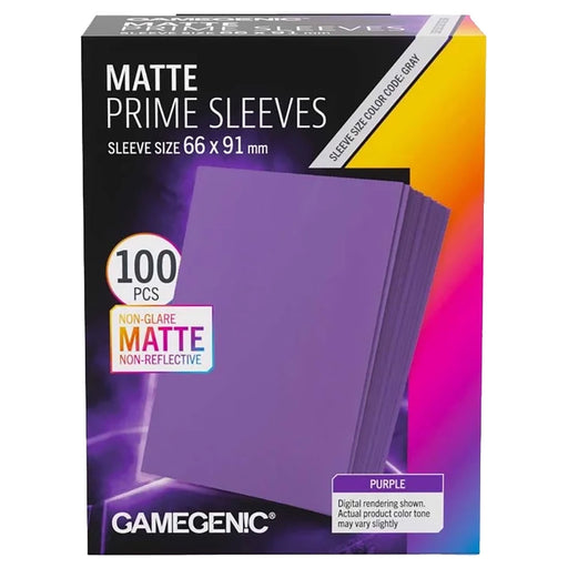 Gamegenic Matte Prime Sleeves Purple 66 x 91mm (100 Pack)