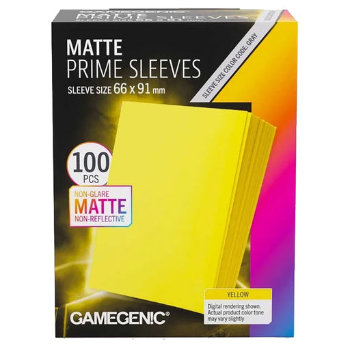 Gamegenic Matte Prime Sleeves Yellow 66 x 91mm (100 Pack)