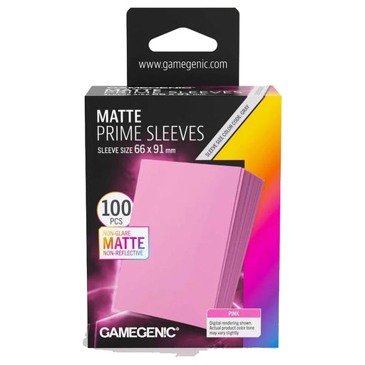 Gamegenic Matte Prime Sleeves Pink 66 x 91mm (100 Pack)