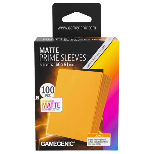 Gamegenic Matte Prime Sleeves Orange 66 x 91mm (100 Pack)