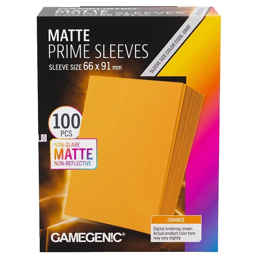 Gamegenic Matte Prime Sleeves Orange 66 x 91mm (100 Pack)