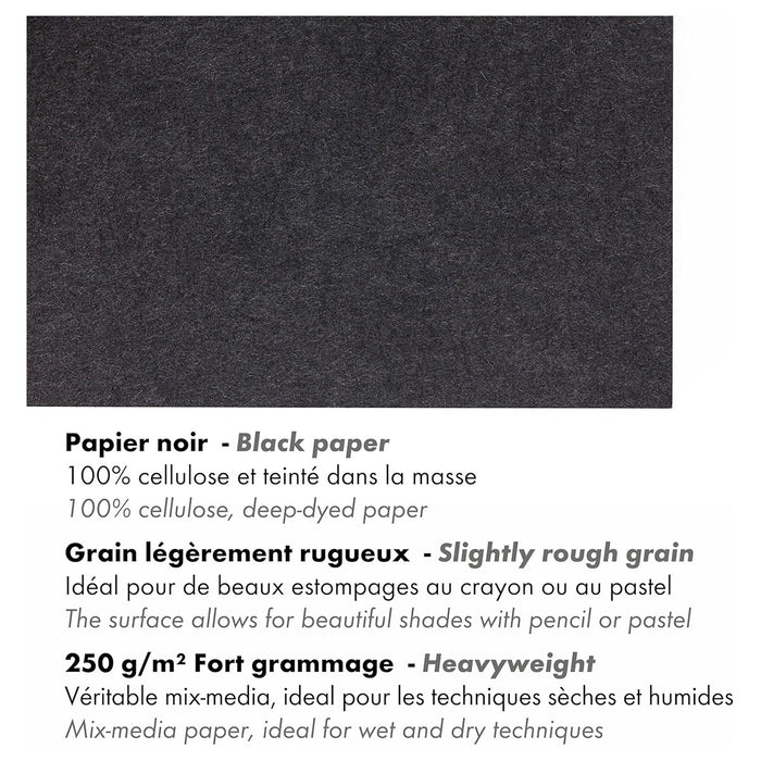 Paint'On Black pad 20 sheets 250g A5