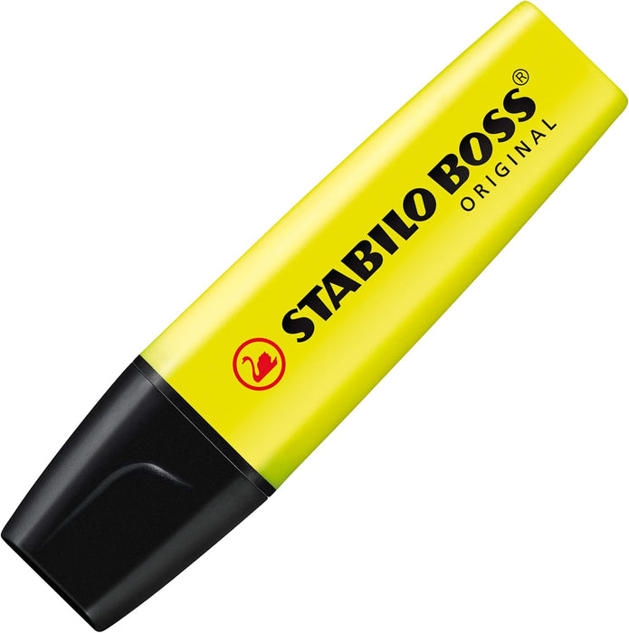 STABILO BOSS ORIGINAL Yellow Highlighter (4 Pack)