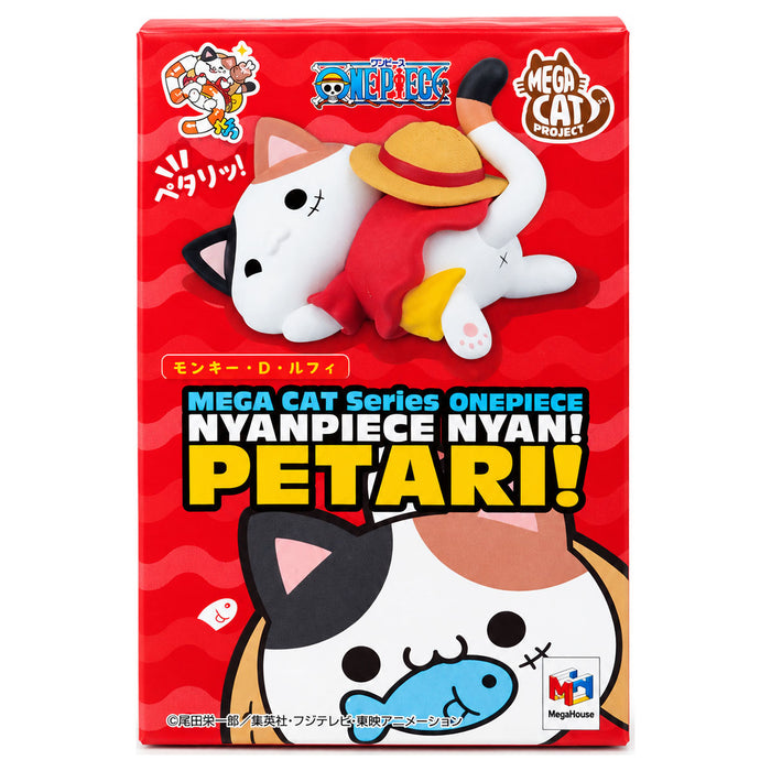 Mega Cat Series One Piece Nyan Piece Nyan! Petari! Stick-On Figure (styles vary)