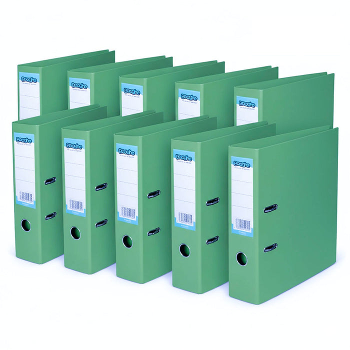 Lever Arch A4 File Green 10 Pack
