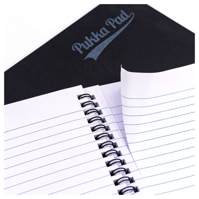 Pukka Pad Pressboard A4 Wirebound Black Notebook