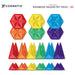 Connetix Magnetic Tiles Rainbow Geometry Pack 30 Pieces