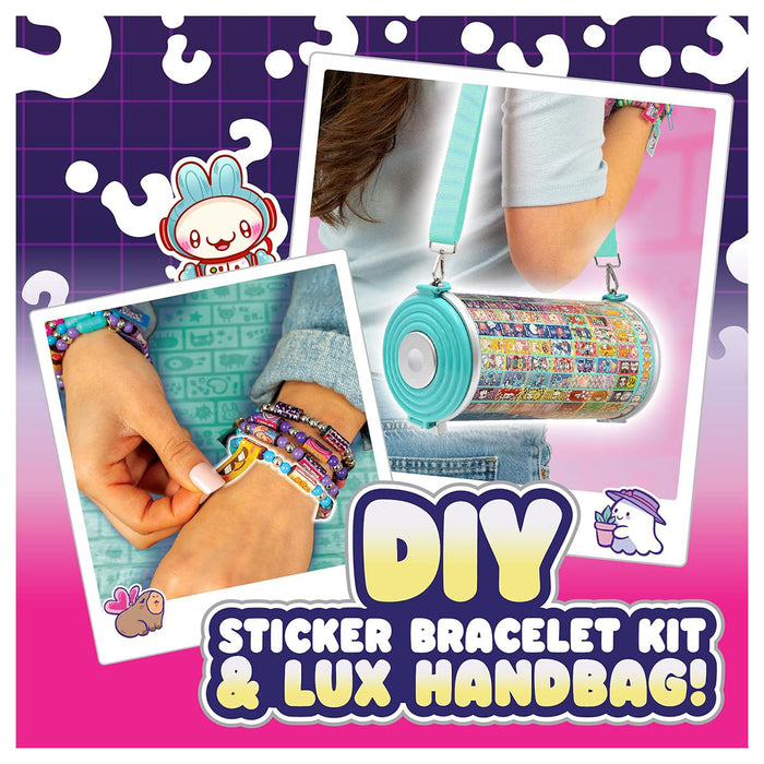 Sticki Rolls Sticki Rolluxe DIY Sticker Bracelet Kit & Lux Handbag Set