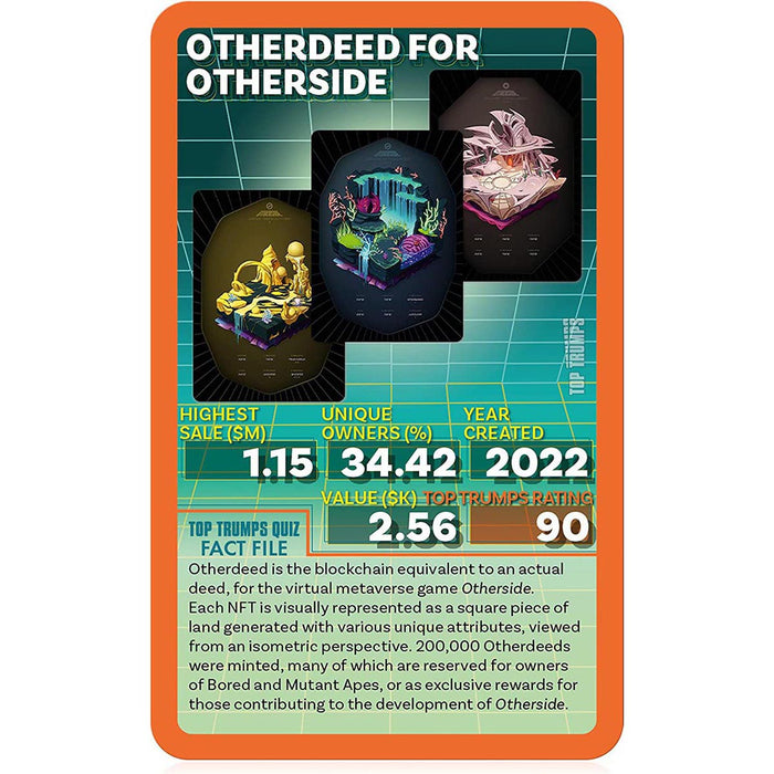 Gen Z Guide to NFTs Top Trumps Specials Card Game