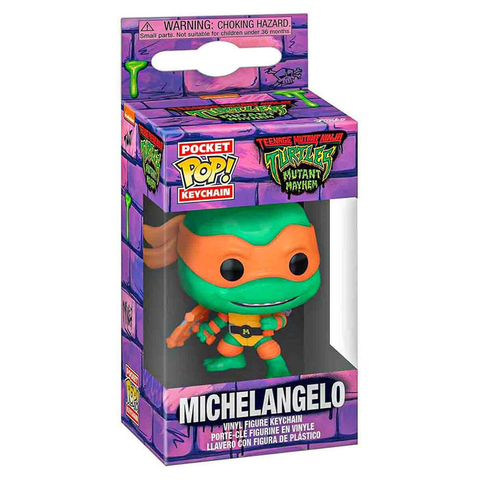 Funko Pop! Pocket Keychain: Teenage Mutant Ninja Turtles: Mutant Mayhem: Michelangelo Vinyl Figure