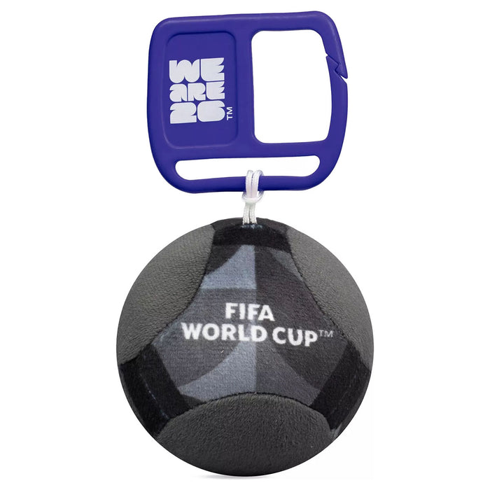 FIFA 26 Black Plush Soccer Ball Keychain