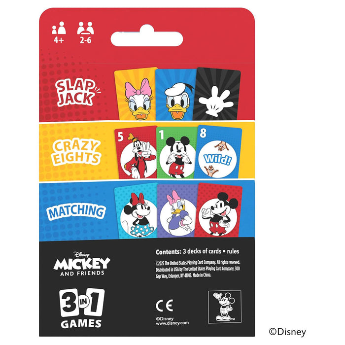 Disney Mickey and Friends 3 in 1 Card Game