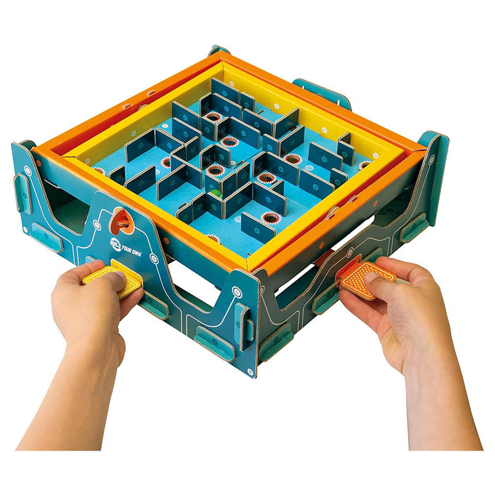 Slot Labyrinth Build Your Own Marble Labyrinth Slot Together Cardboard Kit — Booghe