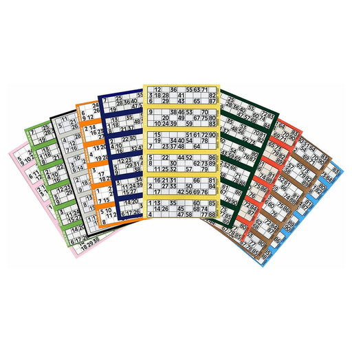 Jumbo Bingo Tickets 21 x 12cm