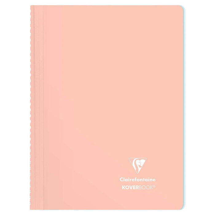 Clairefontaine Koverbook Blush Polypro Wire Bound A4 Lined Notebook (styles vary)