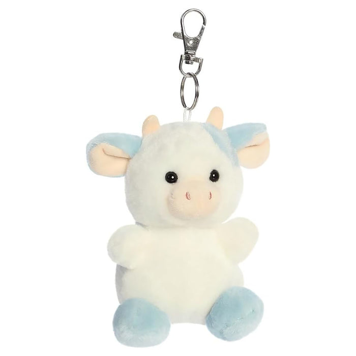 Palm Pals Skyla Blueberry Cow Clip-On 4" Plush