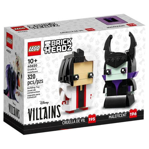 LEGO Brickheadz 40620 Disney Villains: Cruella & Maleficent Building Set